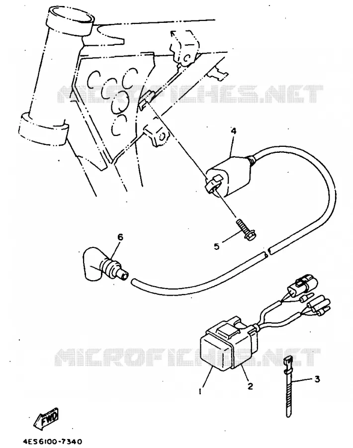 ELECTRISCH 1 Yamaha MOTO 80 1999 YZ  YZ80L