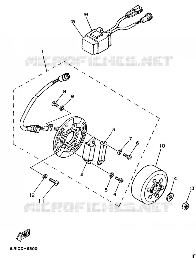 DYNAMO Yamaha MOTO 80 1991 YZ  YZ80LC