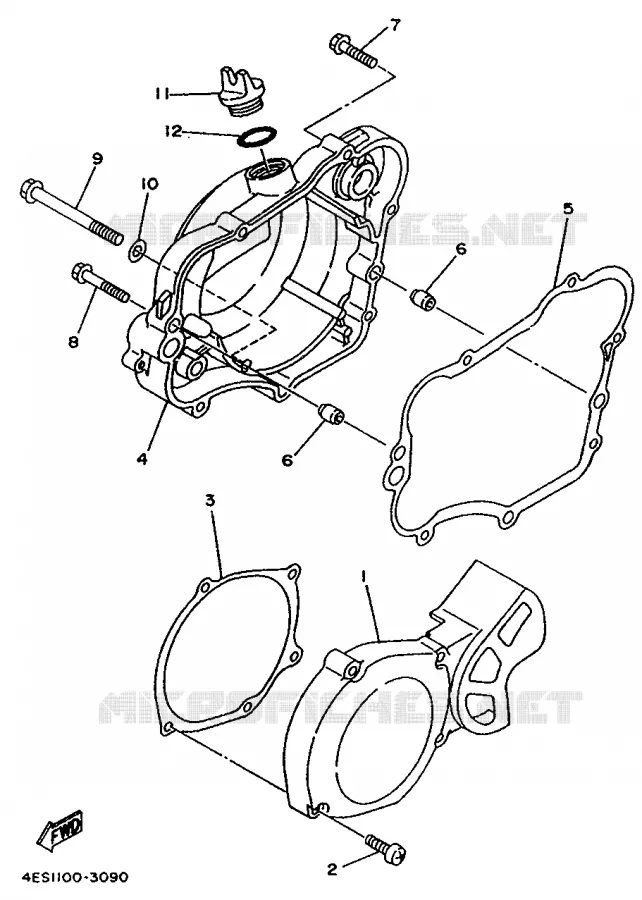 DEKSEL - MOTOR 1 Yamaha SCOOTER 80 1997 YZ  YZ80LC