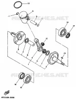 KRUKAS / ZUIGER voor Yamaha YZ80LC 1999