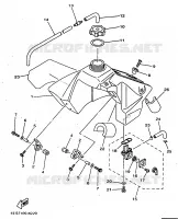 BENZINE TANK voor Yamaha YZ80LC 1999