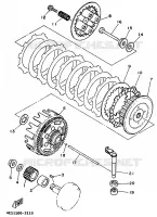 STARTMOTOR KOPPELINGS voor Yamaha YZ80LW 1994