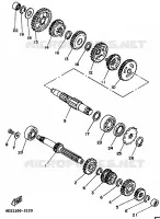 TRANSMISSIE voor Yamaha YZ80LW 1994