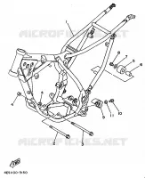 FRAME voor Yamaha YZ80LW 1994