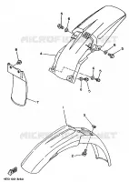 SPATBORD voor Yamaha YZ80LW 1994
