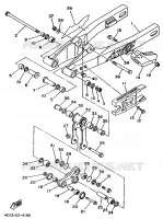 ACHTERBRUG voor Yamaha YZ80LW 1994