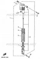 ACHTER SCHOKBREKER voor Yamaha YZ80LW 1994