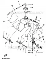 BENZINE TANK voor Yamaha YZ80LW 1994