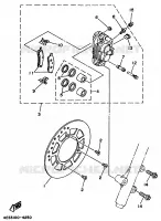 REMKLAUW VOOR voor Yamaha YZ80LW 1994