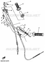 STUUR / KABEL voor Yamaha YZ80LW 1994