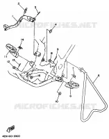 STANDAARD / VOETSTEUN voor Yamaha YZ80LW 1994