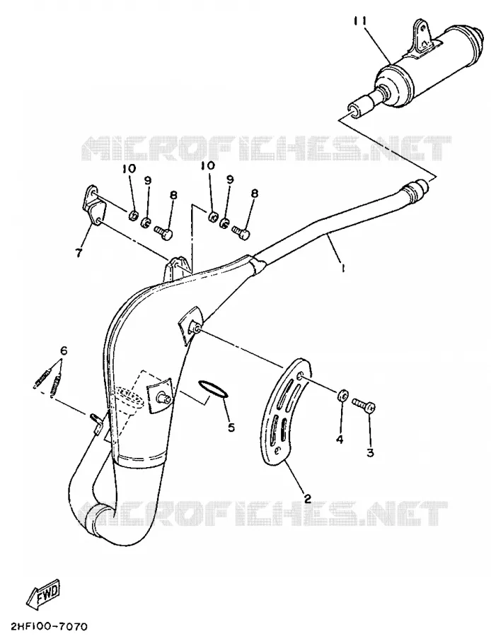 UITLAAT Yamaha MOTO 80 1992 YZ  YZ80T