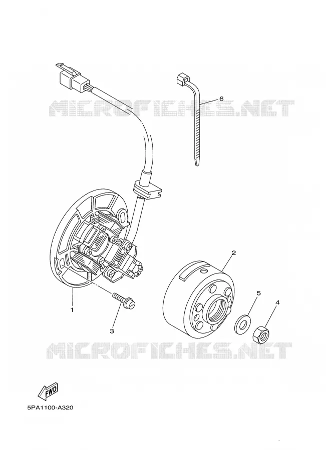 DYNAMO Yamaha MOTO 85 2002 YZ  YZ85