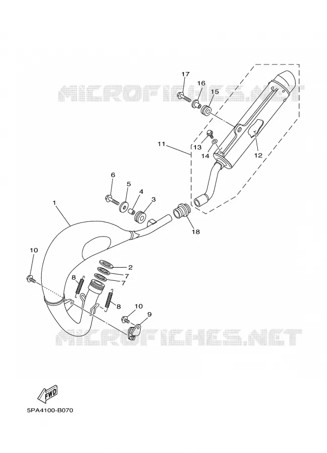 UITLAAT Yamaha MOTO 85 2005 YZ  YZ85