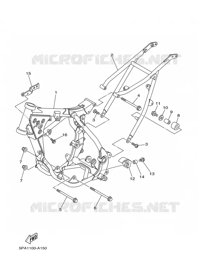 FRAME Yamaha MOTO 85 2007 YZ  YZ85