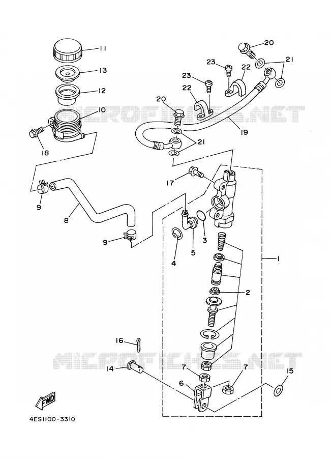 REMPOMP ACHTER Yamaha MOTO 85 2007 YZ  YZ85