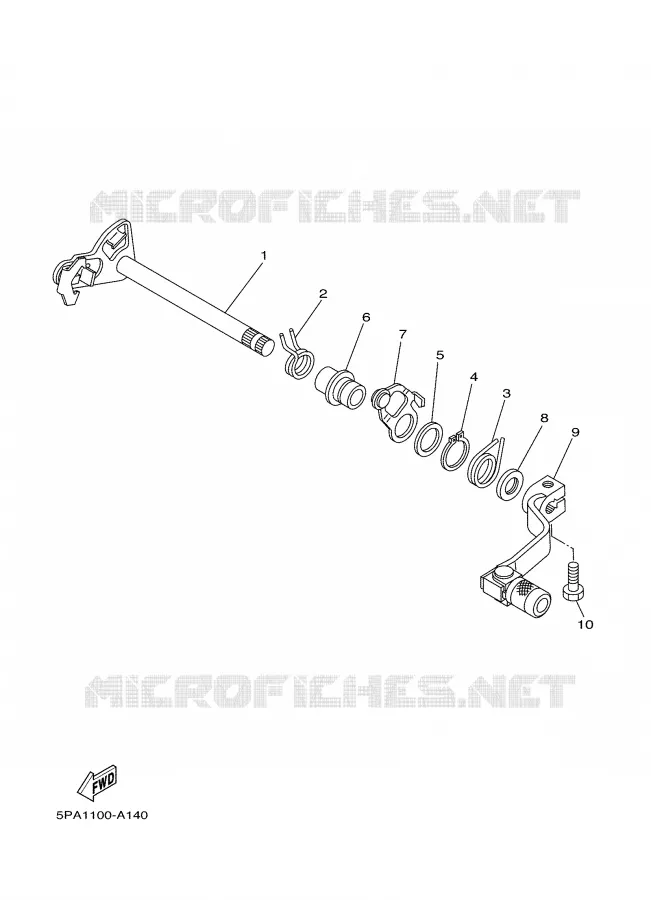 SCHAKEL STANG / PEDAAL Yamaha MOTO 85 2008 YZ  YZ85