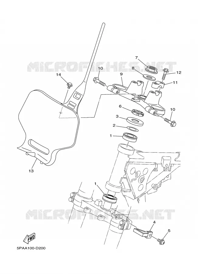 STUUR Yamaha MOTO 85 2009 YZ  YZ85