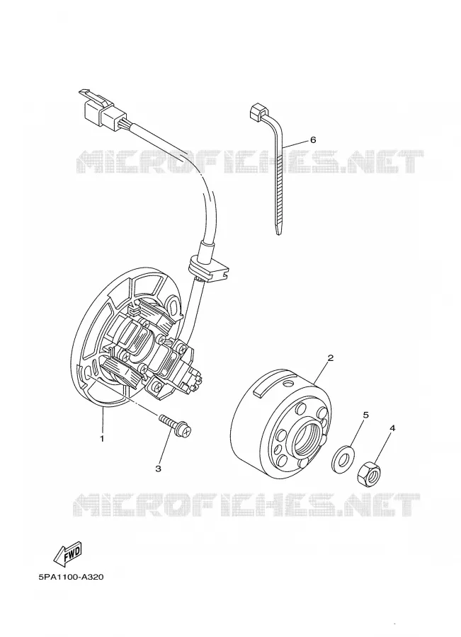 DYNAMO Yamaha MOTO 85 2002 YZ  YZ85P