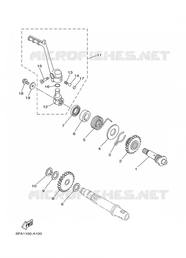 STARTMOTOR Yamaha MOTO 85 2009 YZ  YZ85Y