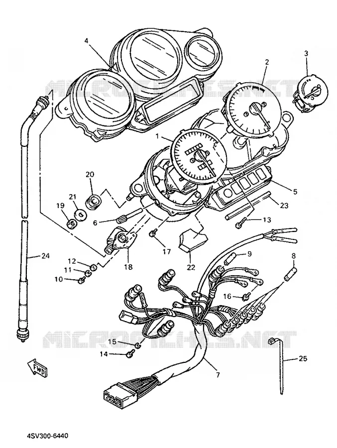 TELLERSET Yamaha MOTO 1000 1996 THUNDERACE  YZF1000R