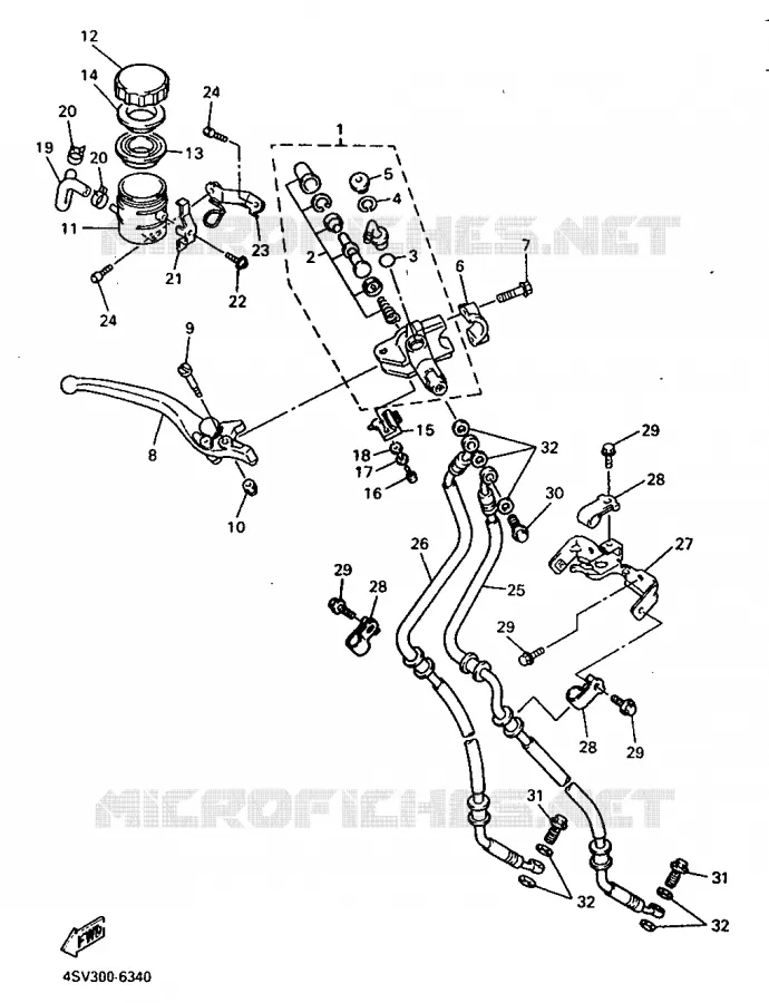 POMP VOOR Yamaha MOTO 1000 1996 THUNDERACE  YZF1000R