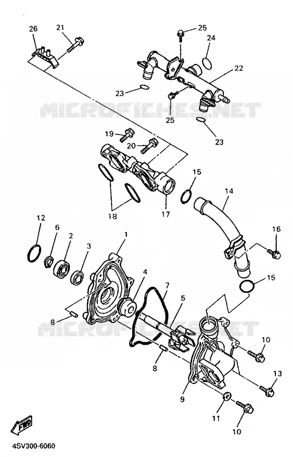 WATERPOMP Yamaha MOTO 1000 1996 THUNDERACE  YZF1000R