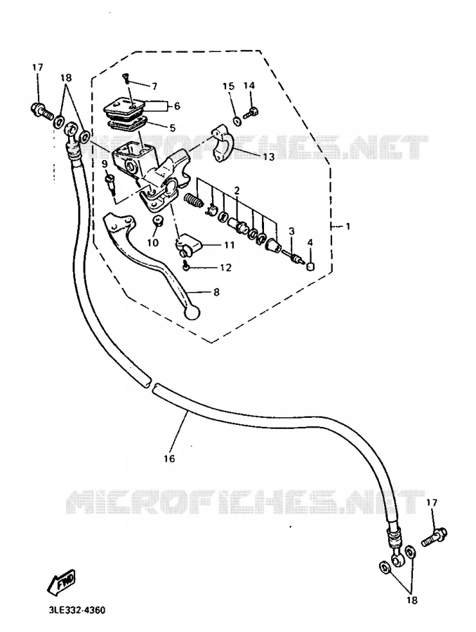 POMP VOOR 2 Yamaha MOTO 1000 1997 THUNDERACE  YZF1000R
