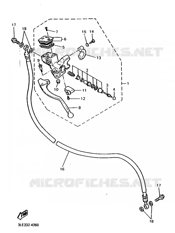 POMP VOOR 2 Yamaha MOTO 1000 1998 THUNDERACE  YZF1000R