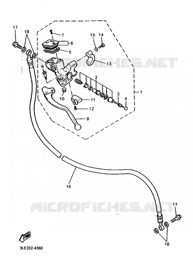 POMP VOOR 2 Yamaha MOTO 1000 1998 THUNDERACE  YZF1000R