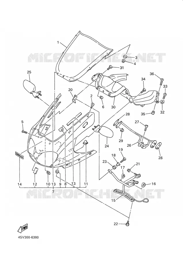 KAP 1 Yamaha MOTO 1000 2001 THUNDERACE  YZF1000R