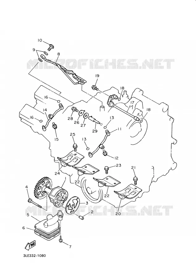 OLIEPOMP Yamaha MOTO 1000 2001 THUNDERACE  YZF1000R